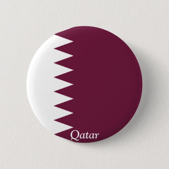 Flag of Qatar Button (Front)