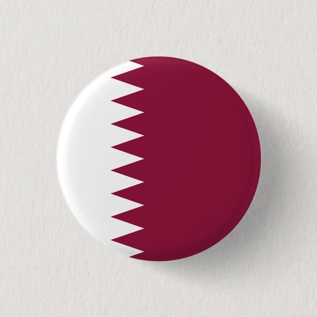 Flag of Qatar Button (Front)