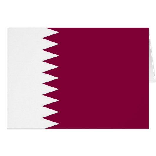 Flag of Qatar Cards (Front Horizontal)