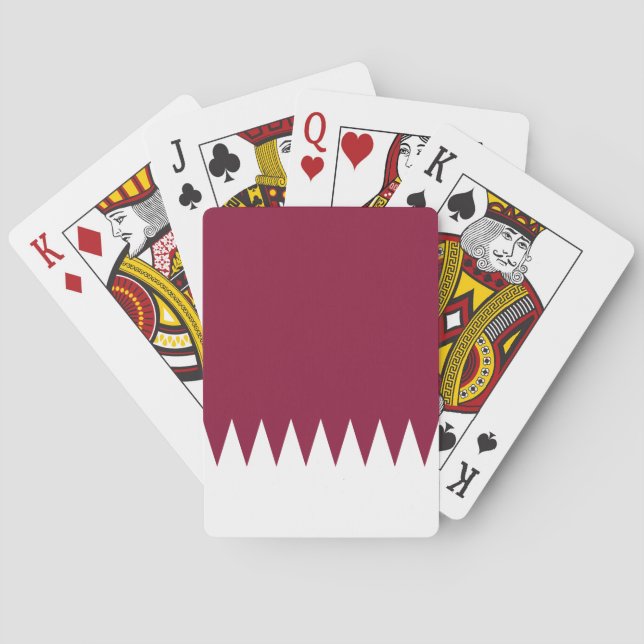 Flag of Qatar Poker Cards (Back)