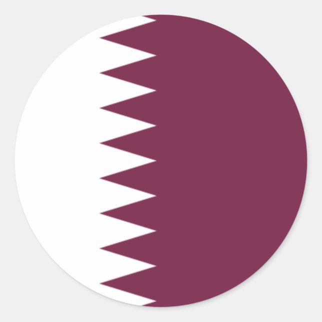 Flag of Qatar Sticker (Front)
