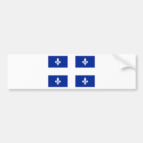 Flag of Quebec Bumper Sticker