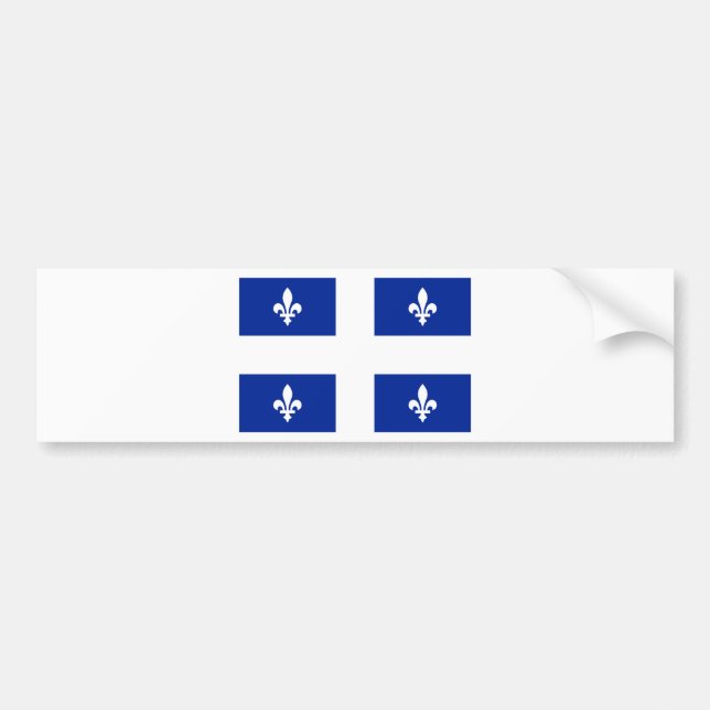 Flag of Quebec Bumper Sticker (Front)