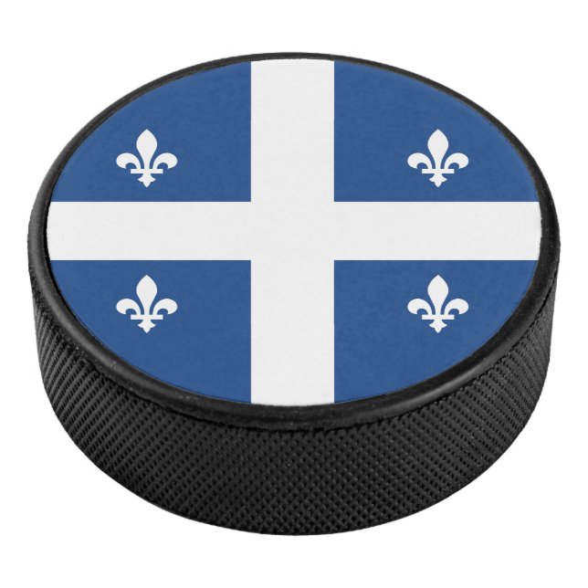 Flag of Québec, Canada Hockey Puck (3/4)
