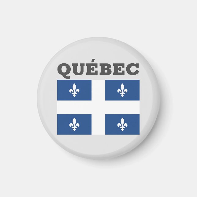 Flag of Québec, Canada Magnet (Front)