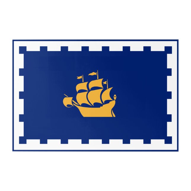 Flag of Quebec City Acrylic Print (Front)