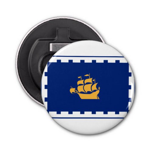 Flag of Quebec City Bottle Opener