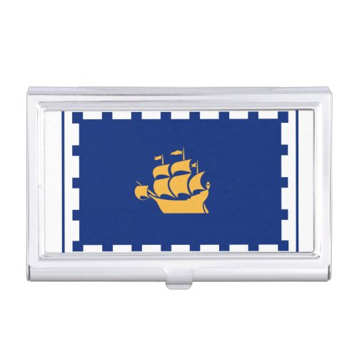 Flag of Quebec City Business Card Case