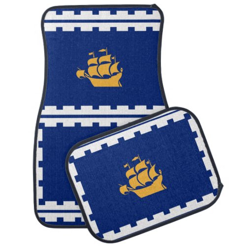 Flag of Quebec City Car Floor Mat