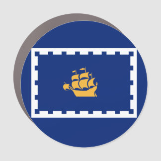 Flag of Quebec City Car Magnet