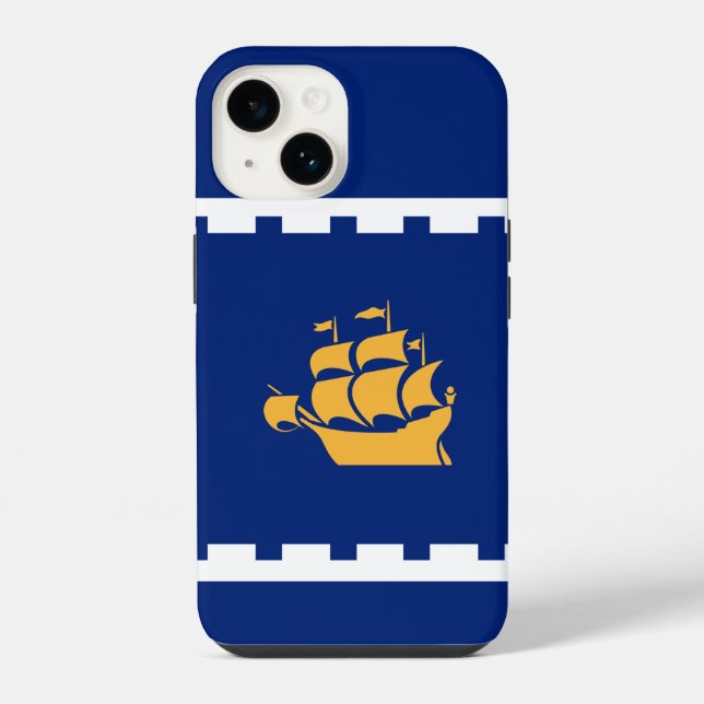 Flag of Quebec City  Iphone Case (Back)