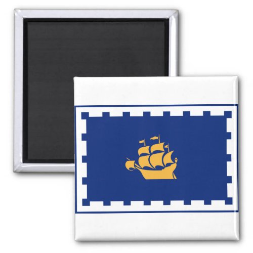 Flag of Quebec City Magnet