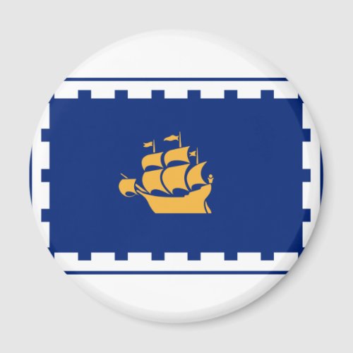 Flag of Quebec City Magnet