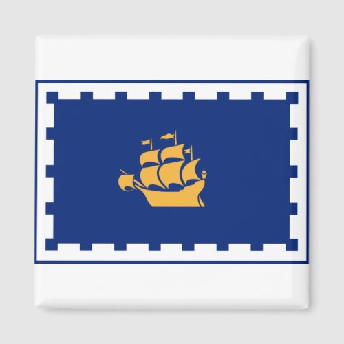 Flag of Quebec City Magnet