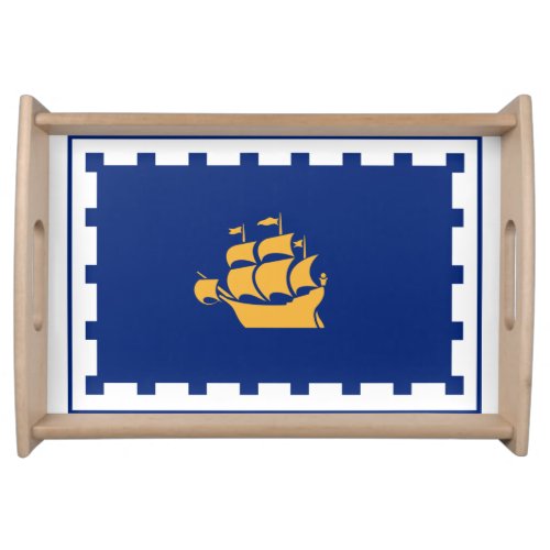 Flag of Quebec City Serving Tray