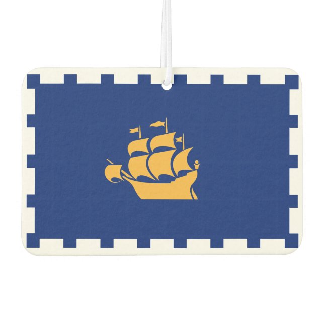 Flag of Quebec City Serving Tray Air Freshener (Front)