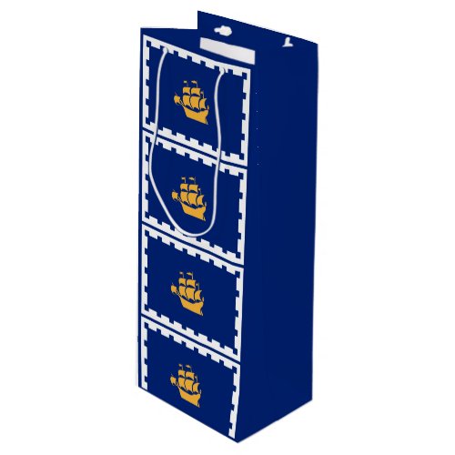 Flag of Quebec City Wine Gift Bag