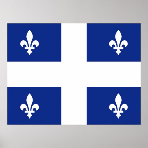 Flag of Quebec Poster