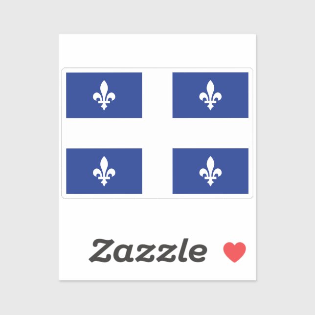 Flag of Quebec Sticker (Sheet)