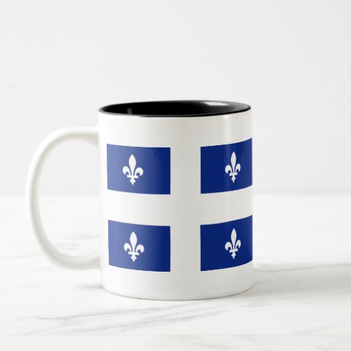 Flag of Quebec Two_Tone Coffee Mug