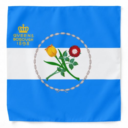 Flag of Queens Borough of New York City Bandana