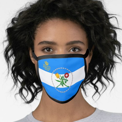 Flag of Queens Borough of New York City Face Mask