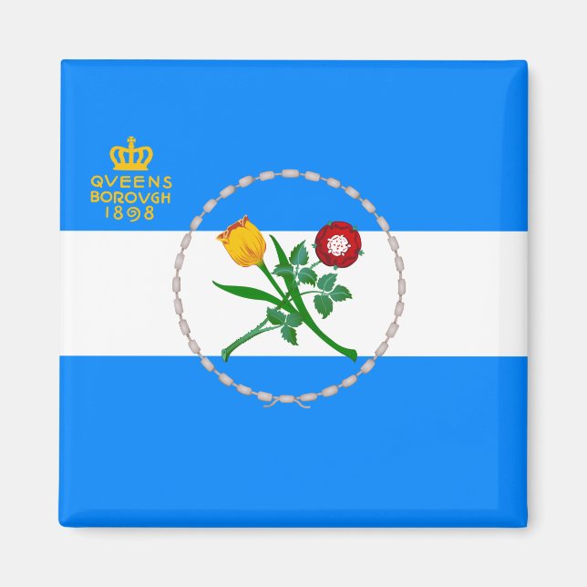 Flag of Queens (Borough of New York City) Magnet (Front)