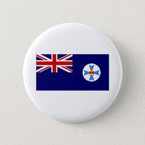 Flag of Queensland Australia Button