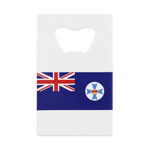 Flag of Queensland Australia Credit Card Bottle Opener