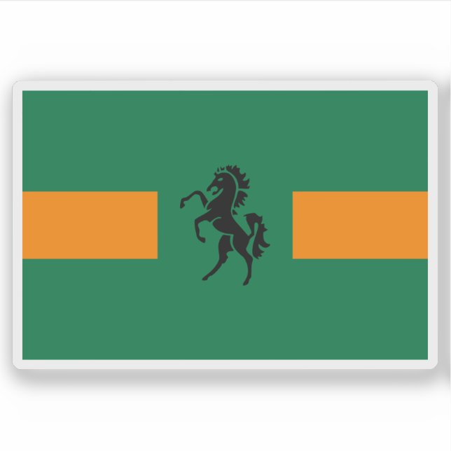 Flag of QwaQwa, the Republic of South Africa Sticker (Front)