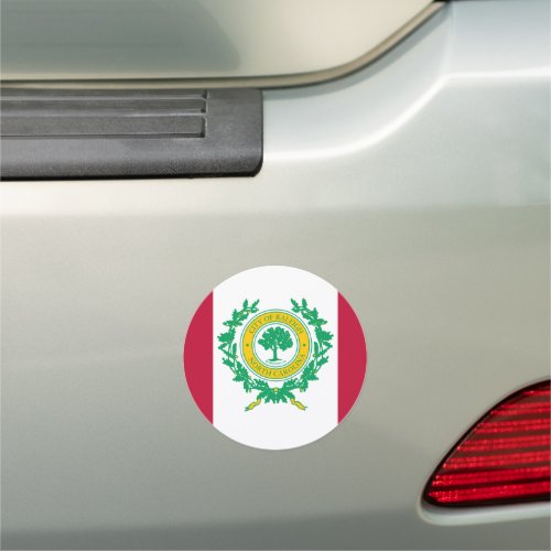 Flag of Raleigh North Carolina Car Magnet