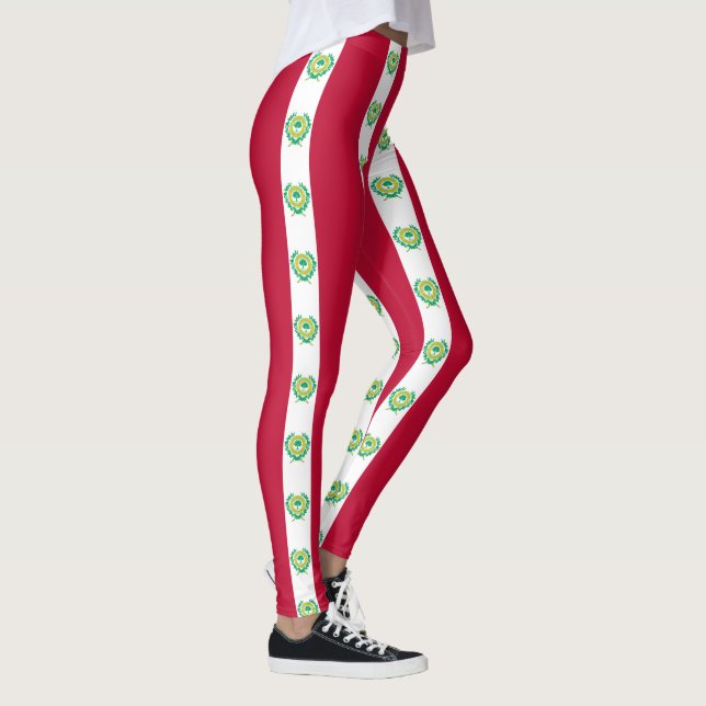 Flag of Raleigh, North Carolina Leggings (Right)