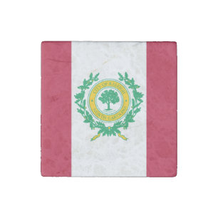 Flag of Raleigh, North Carolina Stone Magnet