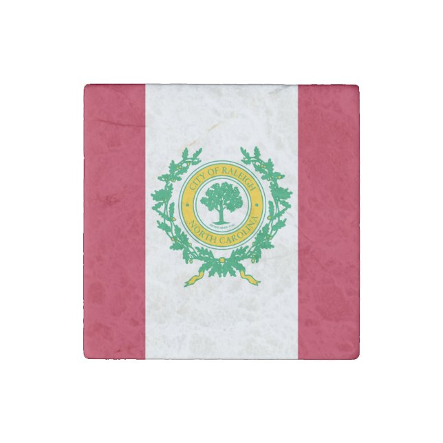 Flag of Raleigh, North Carolina Stone Magnet (Front)
