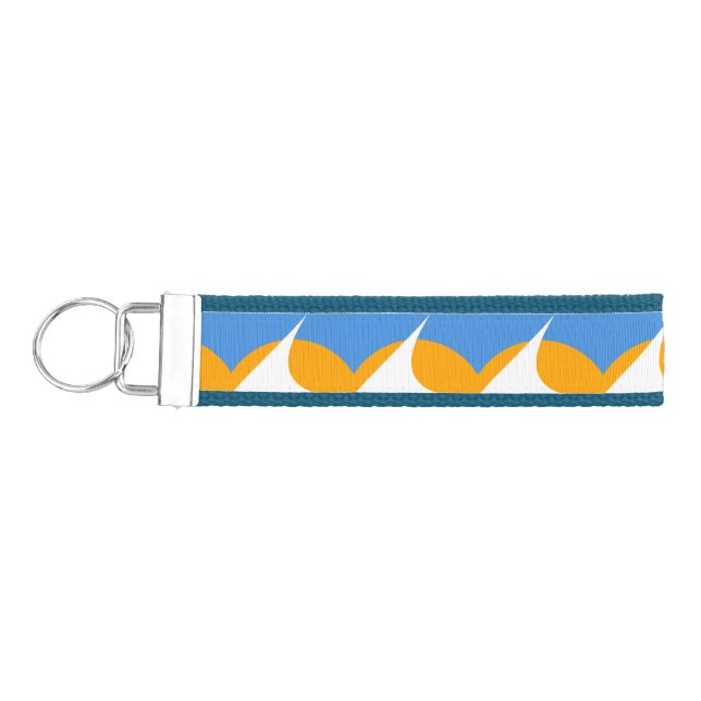 Flag of Redding, California Wrist Keychain (Keys on Left)