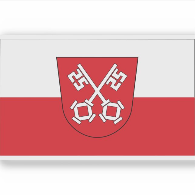 Flag of Regensburg, Germany Sticker (Front)