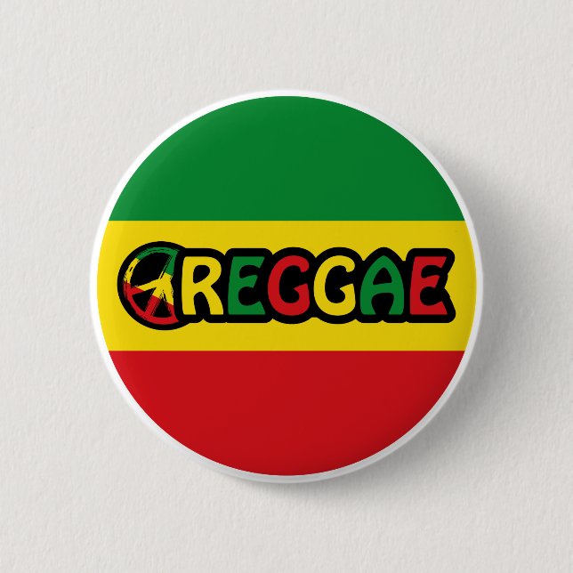 Flag of Reggae Button (Front)