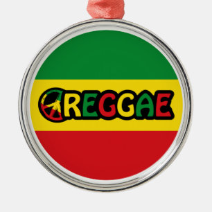 Flag of Reggae Metal Ornament