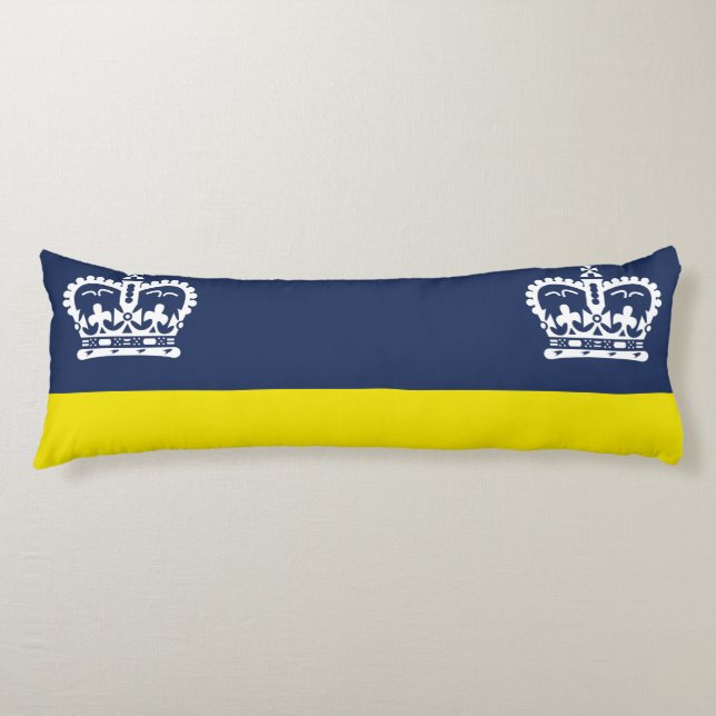 Flag of Regina, Saskatchewan Body Pillow (Front)
