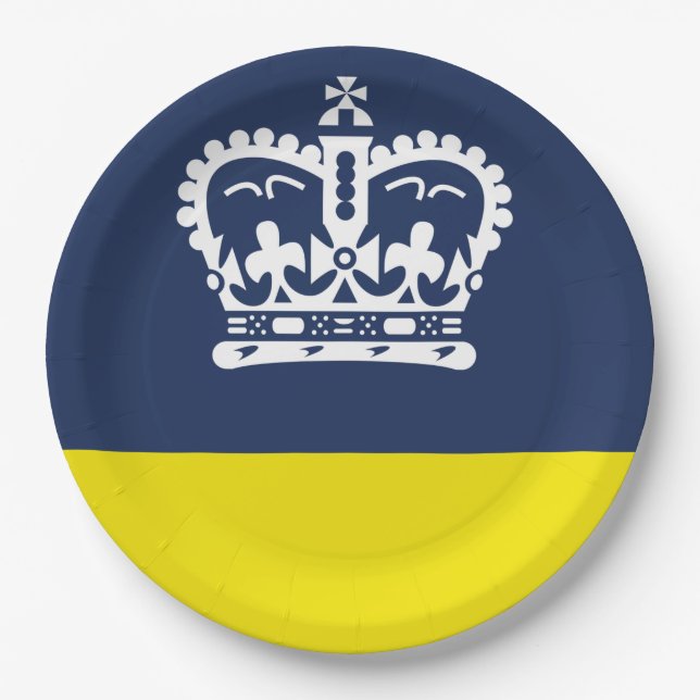 Flag of Regina (Saskatchewan, Canada) Paper Plates (Front)