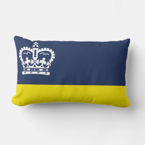Flag of Regina Saskatchewan Lumbar Pillow