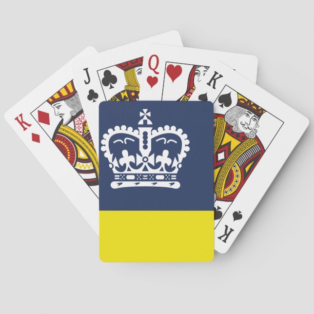 Flag of Regina, Saskatchewan Poker Cards (Back)