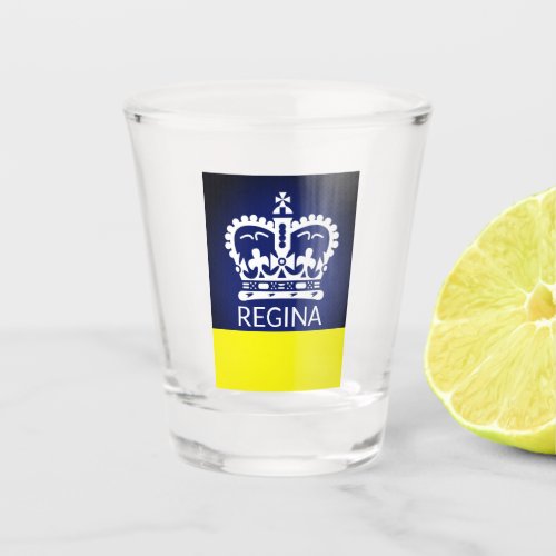 Flag of Regina Saskatchewan Shot Glass