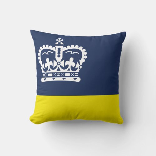 Flag of Regina Saskatchewan Throw Pillow