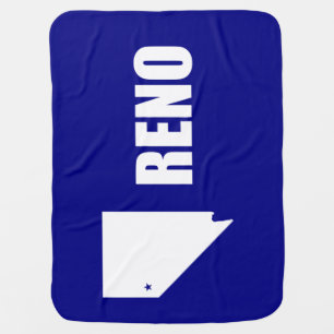 Flag of Reno, Nevada Baby Blanket
