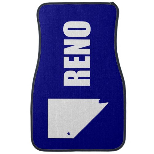 Flag of Reno Nevada Car Floor Mat