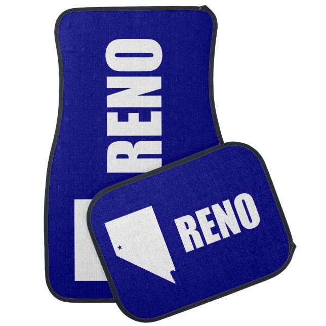 Flag of Reno, Nevada Car Mat (Set)