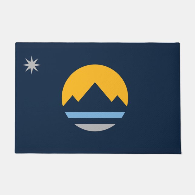 Flag of Reno (Nevada City) Doormat (Front)