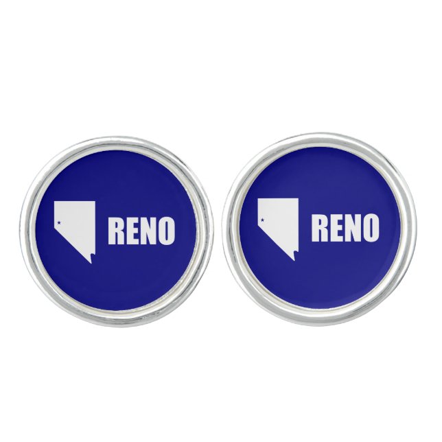 Flag of Reno, Nevada Cufflinks (Front)