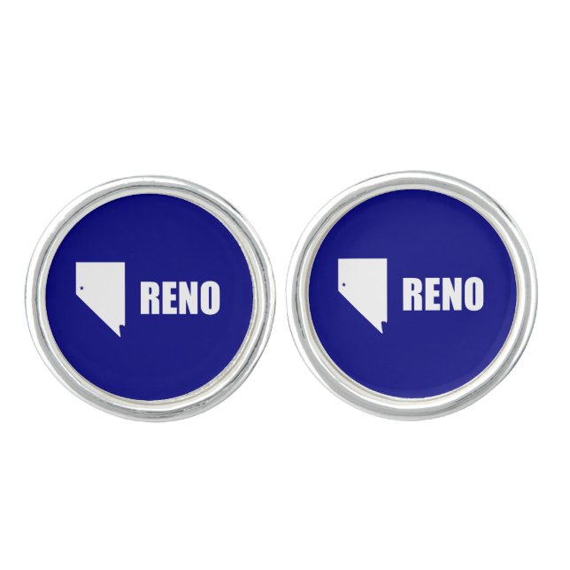 Flag of Reno, Nevada Cufflinks (Front)